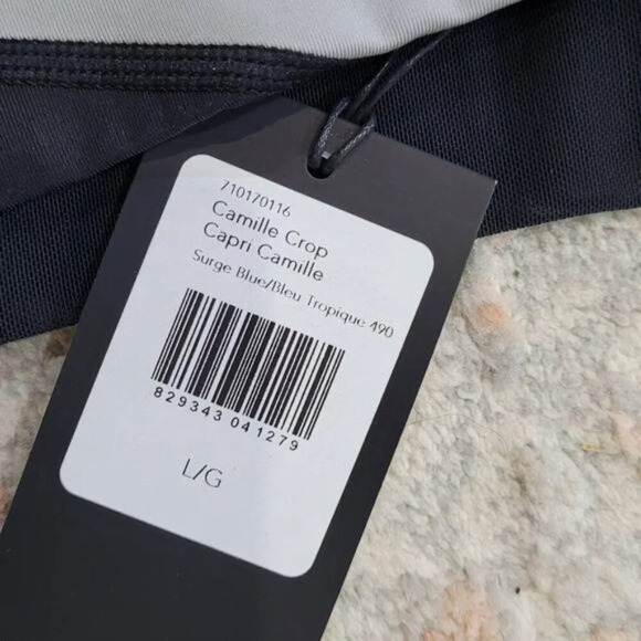 Karma Camille Crop Legging in Surge Blue - Size Large - Picture 4 of 9